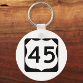 Porte-clés SIGNE US Route 45 (Recto)