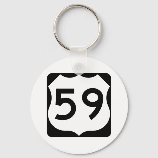 Porte-clés SIGNE US Route 59 (Recto)