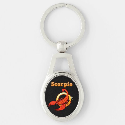 Porte-clés Signe zodiaque de Scorpio (Devant)