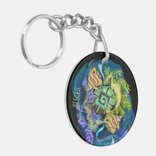 Porte-clés SIGNE Zodiaque Pisces (Devant gauche)