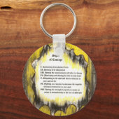 Porte-clés Signes de courage (Recto)