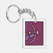 Porte-clés Signes Zodiac personnalisables Sagittarius 2 faces (Devant gauche)