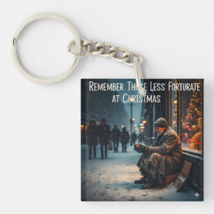 PORTE-CLÉS SIGNIFICATION DE NOËL IMAGE PENSEZ AUX PAUVRES