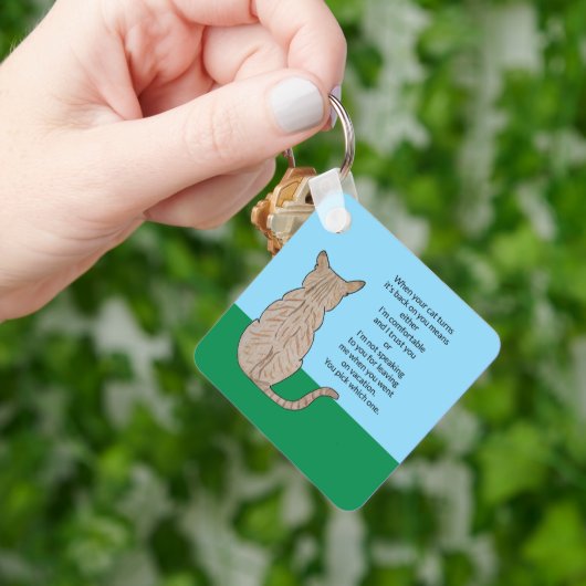 Porte-clés Significations possibles du dos de chat (main)