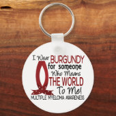 Porte-clés Signifie Le Monde Pour Moi Myélome Multiple (Recto)