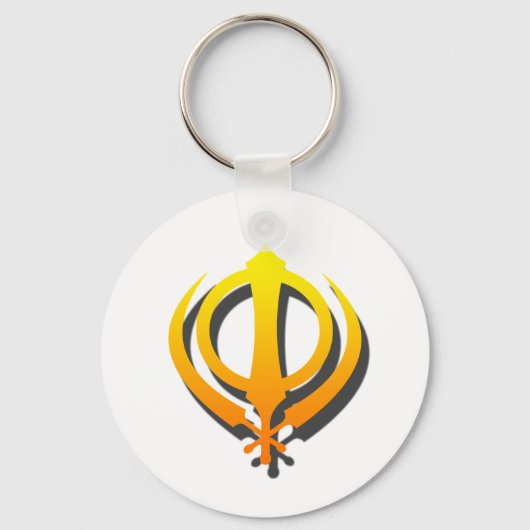 Porte-clés Sikh Khanda Khalsa Sikhism Punjabi (Recto)