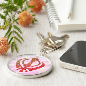 Porte-clés Sikh Khanda "Sans peur et libre" (Côté)