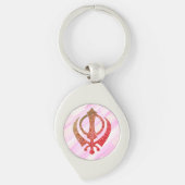 Porte-clés Sikh Khanda "Sans peur et libre" (Devant)