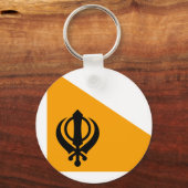 Porte-clés Sikhisme sikh du Pendjab Nishan Sahib (Recto)