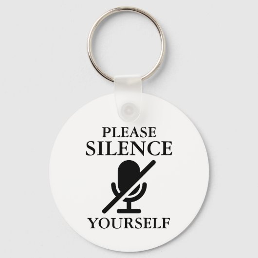 Porte-clés S'Il Vous Plaît, Silence (Recto)
