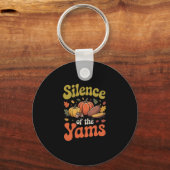 Porte-clés Silence des ignames Thanksgiving drôle de jeu de m (Recto)