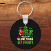 Porte-clés Silent Night 67 Fight Funny Christmas (Recto)
