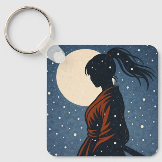 Porte-clés Silent Samurai – The Feminine Shadow: Snowfall (Recto)