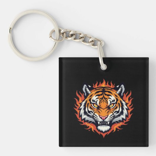Porte-clés Silent Tiger – Precision and Power (Devant)