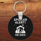 Porte-clés Siler Christmas Nativity Scene Funny Christian Slo (Recto)