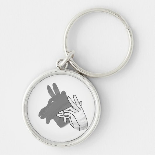 Porte-clés Silhouette à la main Billy Goat Grey (Devant)
