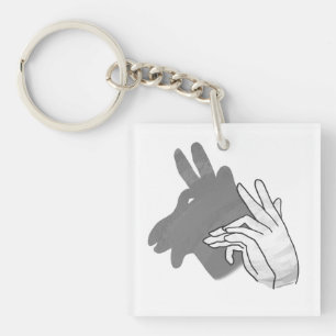 Porte-clés Silhouette à la main Billy Goat Grey