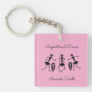 Porte-clés Silhouette, Danse Inspirante