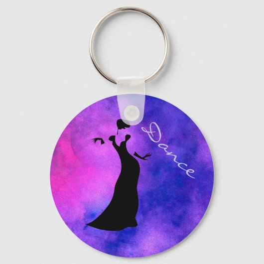 Porte-clés Silhouette danseuse (Recto)