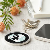 Porte-clés Silhouette d'astronaute (Côté)