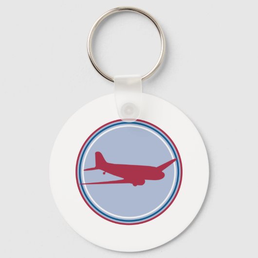 Porte-clés silhouette d'avion (Recto)