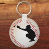 Porte-clés Silhouette de baseball (Recto)