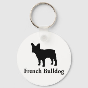 Porte-clés Silhouette de bouledogue français