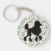 Porte-clés Silhouette de caniche (Devant)