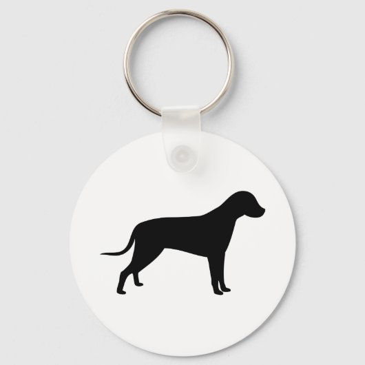 Porte-clés Silhouette de chien (Recto)