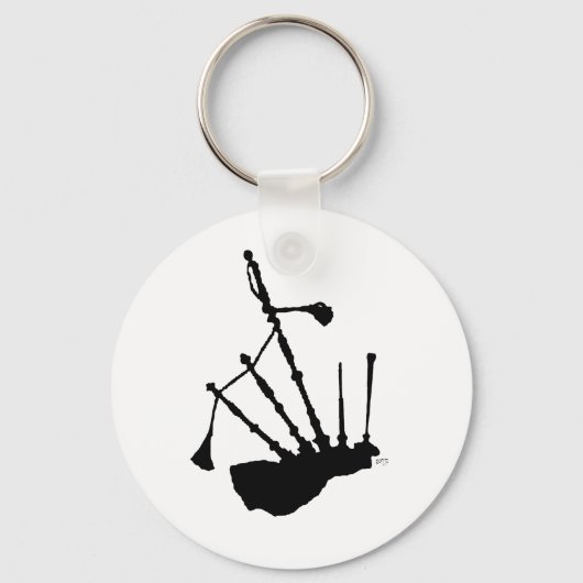 Porte-clés Silhouette de cornemuse (Recto)