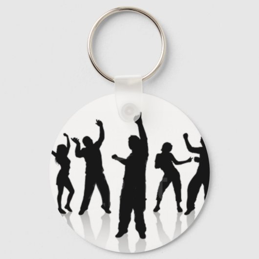 Porte-clés Silhouette de danse (Recto)