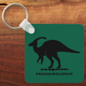 Porte-clés silhouette de dinosaure Parasaurolophus (Recto)