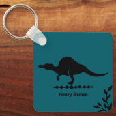 Porte-clés silhouette de dinosaure Spinosaurus (Recto)