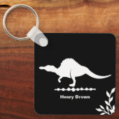 Porte-clés silhouette de dinosaure Spinosaurus (Recto)