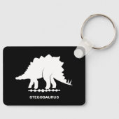 Porte-clés silhouette de dinosaure Stégosaure (Recto)