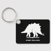 Porte-clés silhouette de dinosaure Stégosaure (Verso)