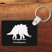 Porte-clés silhouette de dinosaure Stégosaure (Recto)