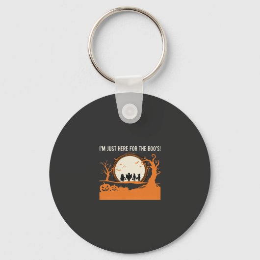 Porte-clés Silhouette de fantôme de Halloween Boo (Recto)