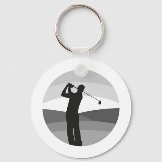Porte-clés Silhouette de golf (Recto)