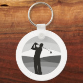 Porte-clés Silhouette de golf (Recto)