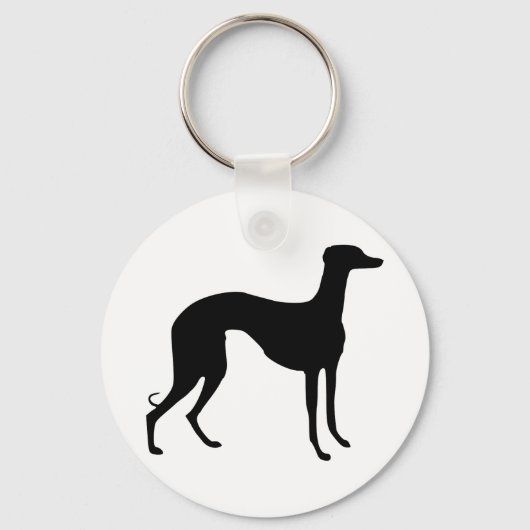 Porte-clés Silhouette de Greyhound (Recto)