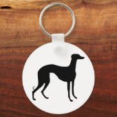 Porte-clés Silhouette de Greyhound (Recto)