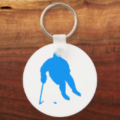 Porte-clés Silhouette de hockey (Recto)