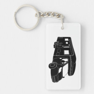 Porte-clés Silhouette de la classe C Motorhome sur le porte -