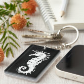 Porte-clés Silhouette de la Créature de la Mer - Hippocampes (Devant droit)