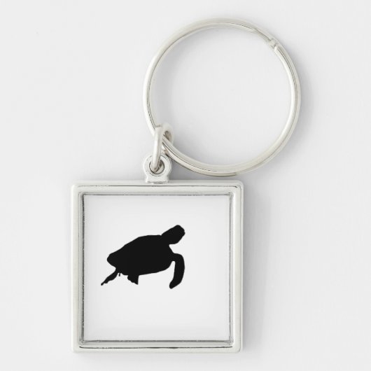 Porte-clés Silhouette de la tortue de mer (Devant)