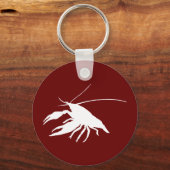 Porte-clés silhouette de langouste (blanc) (Recto)