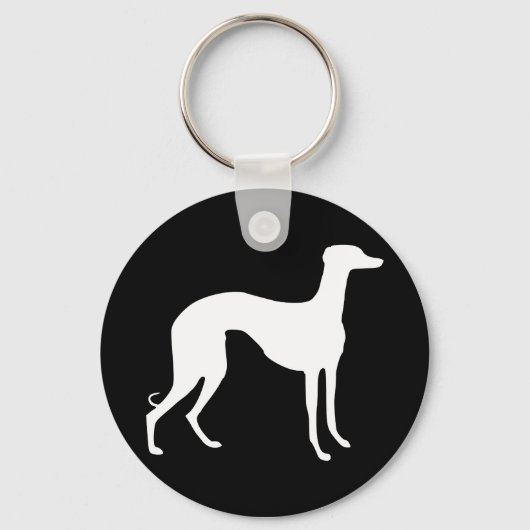 Porte-clés Silhouette de Lévrier (Recto)