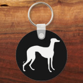 Porte-clés Silhouette de Lévrier (Recto)