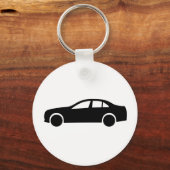 Porte-clés Silhouette de limousine (Recto)
